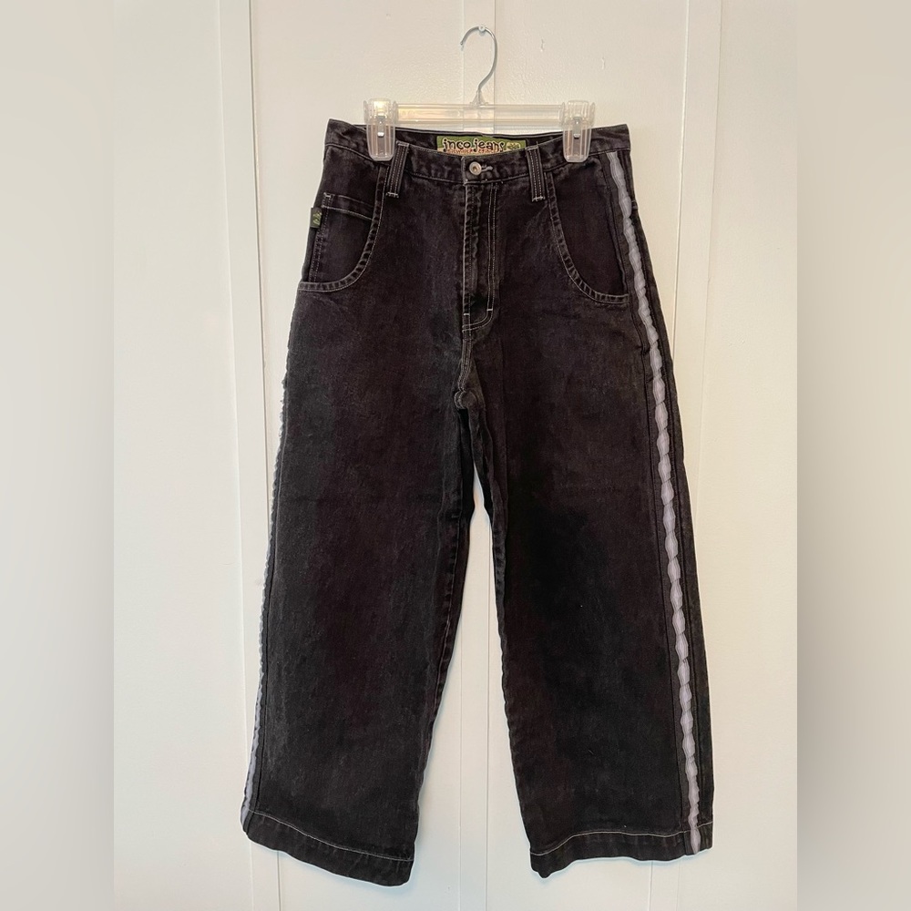 JNCO jeans, vintage “Sidewinder”, black, size 33W 30L